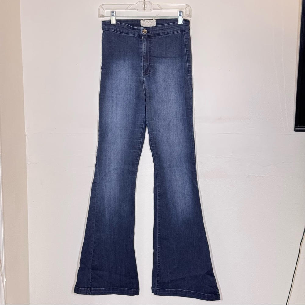 Altar'd State | Indigo Flare Boho Coastal Cowgirl Jeans - Size 28 / 7